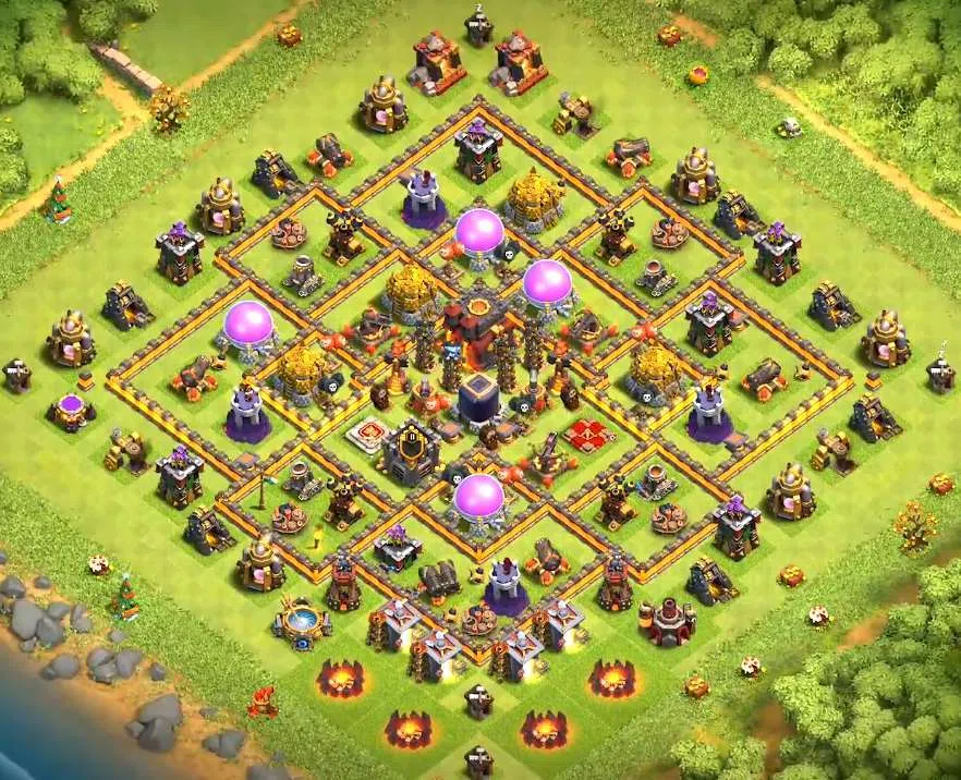clash of clans town hall 10 layout