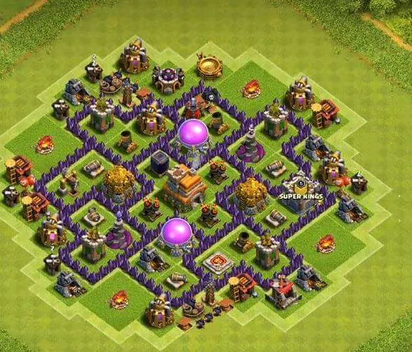 Of town 7 clans clash hall Town Hall